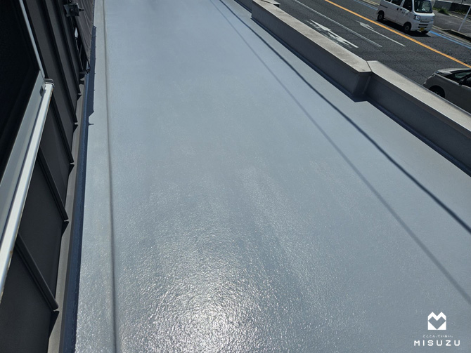 バルコニー防水工事完了